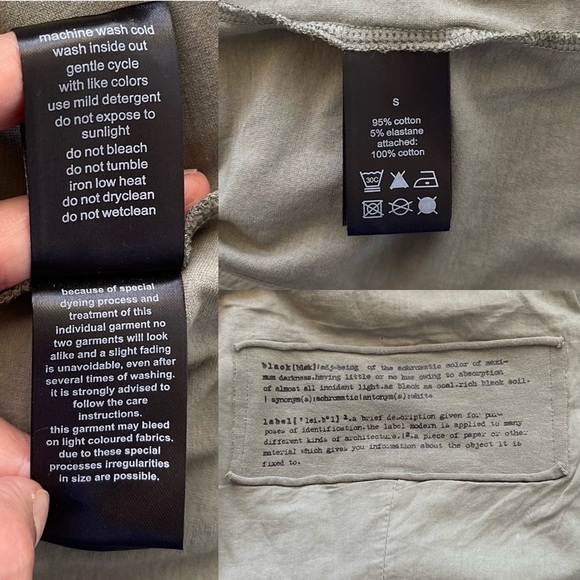 Rundholz Black Label Ruffle Long Jacket Olive Cotton Asymmetrical Size Small EUC - Picture 6 of 8